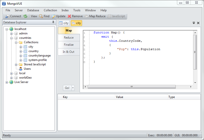 MongoVUE(MongoDB客戶(hù)端工具) v1.6.9 官方特別版 2