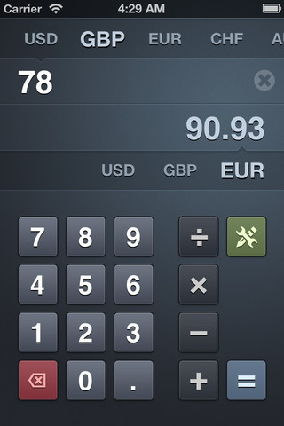 實時匯率轉(zhuǎn)換蘋果版 v1.1 iphone手機版 1
