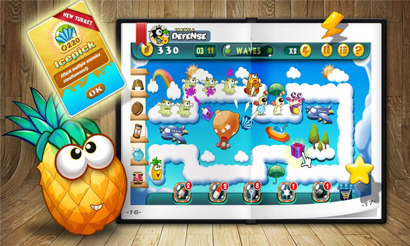 保衛(wèi)菠蘿(Pineapple Defens) v3.9 安卓版 3