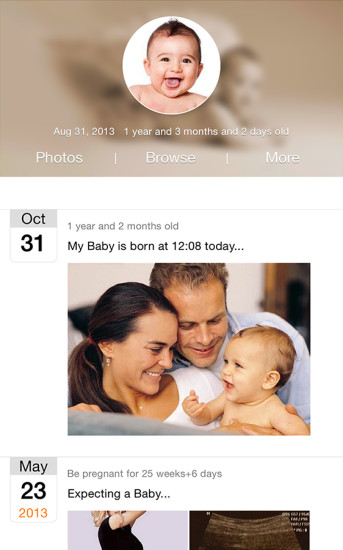 我的寶寶(寶寶成長記錄軟件) v1.0 安卓版 1