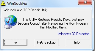 winsockFix XP Fix_VB-WinFix(TCP/IP修復(fù)工具) v1.2 綠色版 0