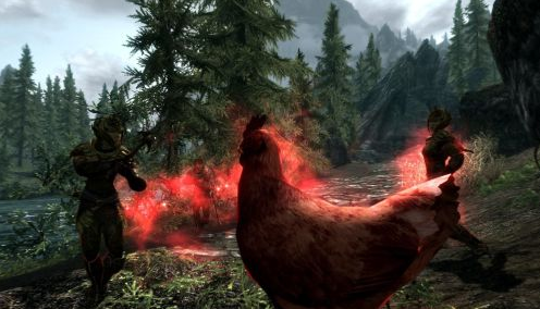 上古卷軸5天際奇葩雞魔MOD 綠色版 0