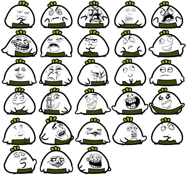 暴走飯團(tuán)雞qq表情包