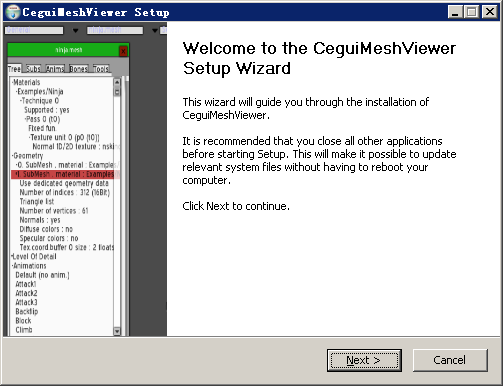 cegui mesh viewer軟件