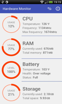 手機(jī)硬件監(jiān)測器(Hardware Monitor) v1.0 安卓版 0