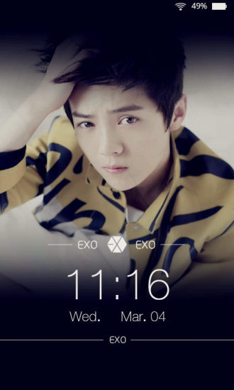 EXO鹿晗主題鎖屏(EXO爆款主題動態(tài)鎖屏) v2.0 安卓版 0
