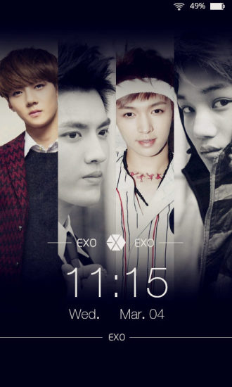 EXO鹿晗主題鎖屏(EXO爆款主題動態(tài)鎖屏) v2.0 安卓版 1