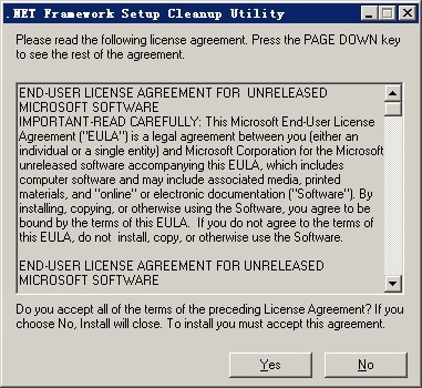 dotnetfx cleanup tool軟件