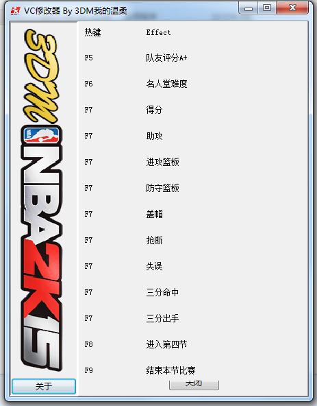 NBA2K15VC修改器 v2.0 綠色版 0