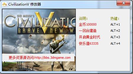 文明5美麗新世界修改器 +4 綠色免費(fèi)版 0