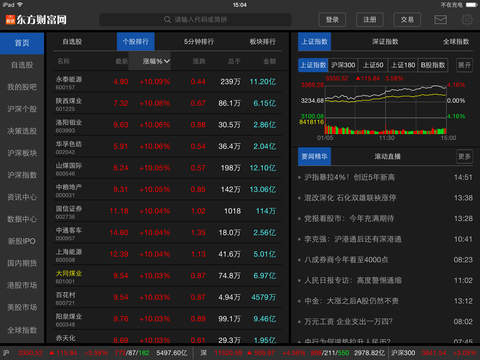 東方財(cái)富通iPad版 v10.4.7 蘋果版 0