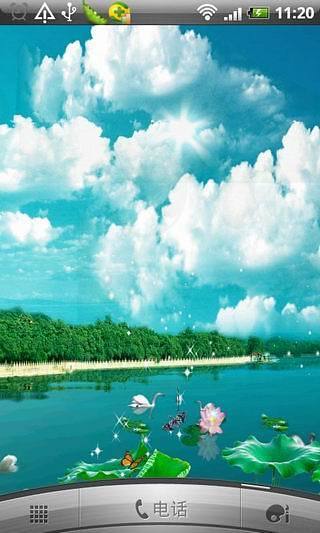 清新荷塘動(dòng)態(tài)壁紙(Lotus Pond II) V2.3.1 安卓版 0