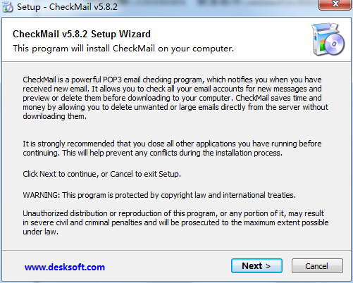 CheckMail( POP3郵件檢測(cè)工具) v5.8.2 官方版 0