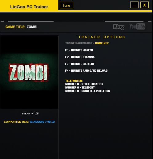 僵尸U六項修改器 v1.0.1 綠色版 0