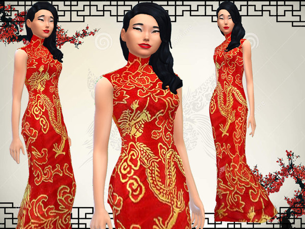 模擬人生4中國風(fēng)服裝mod 綠色版 0