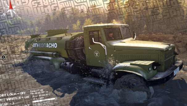 旋轉(zhuǎn)輪胎燃料運輸車MOD 綠色版 0