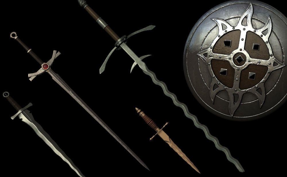 上古卷軸5天際炎形武器包mod v1.0 綠色版 0