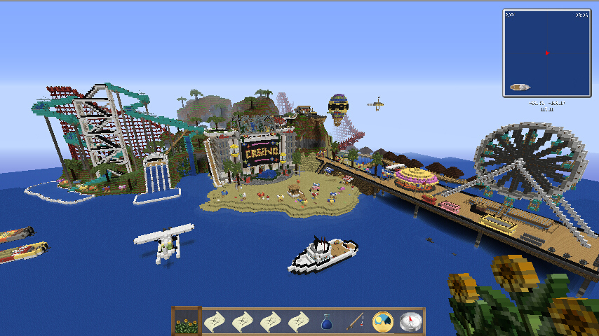 我的世界水上樂園地圖存檔 綠色版 0