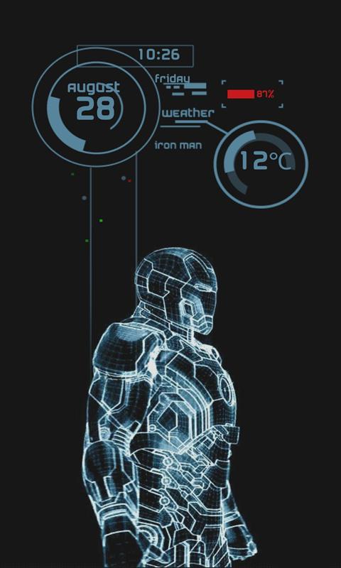 鋼鐵俠炫酷主題鎖屏 v1.0 安卓版 0