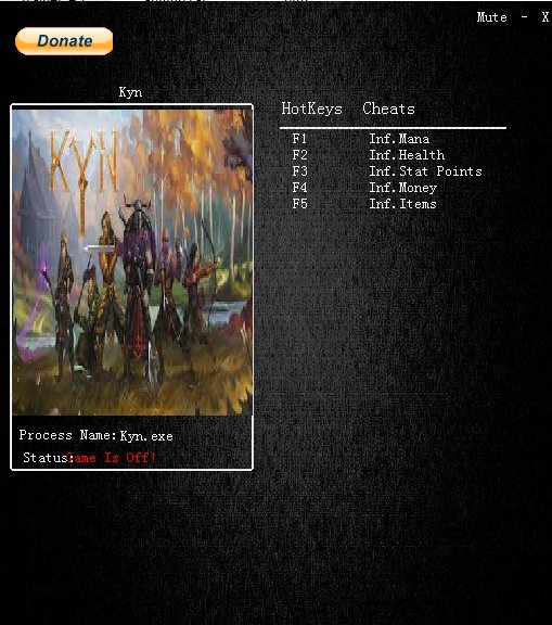 Kyn五項修改器 v1.0 綠色版 0