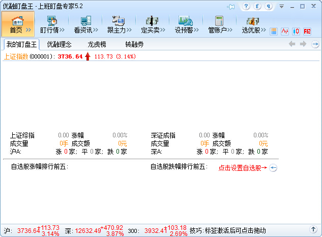 優(yōu)融盯盤王 v5.2 綠色版_桌面盯盤軟件 0