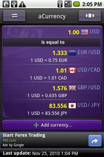 匯率通(aCurrency) v4.77 安卓版 0