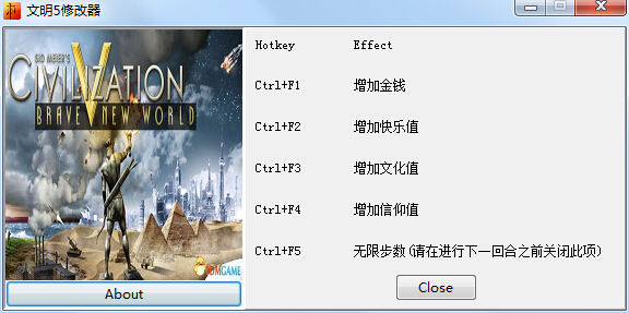 文明5美麗新世界金錢修改器 綠色版_支持DX9-DX11 0