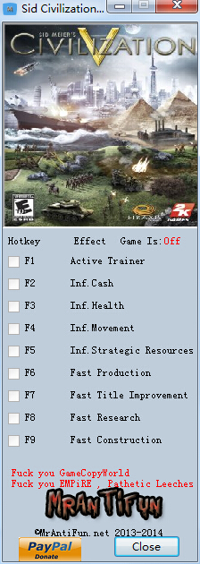 文明5美麗新世界存檔修改器 +8 綠色版 0