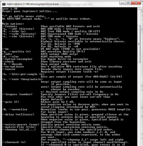 qaac.exe 32位/64位 0