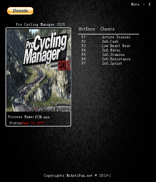 職業(yè)自行車隊經理2015六項修改器 v1.2.0 MrAntiFun版 0