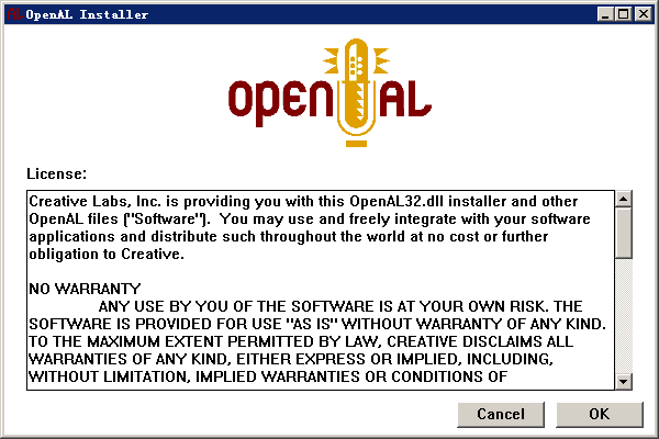 OpenAL(Open Audio Library) v2.1.0 官方版 0
