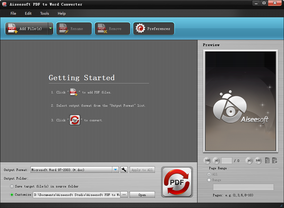 Aiseesoft PDF to Word Converter(pdf轉(zhuǎn)word工具) v3.2.8 特別版 0