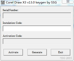 coreldraw x3注冊(cè)機(jī) 附序列號(hào) 0