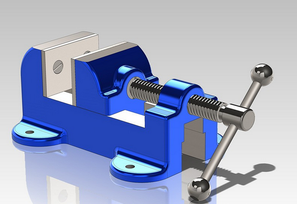 Proe台虎钳模型 0
