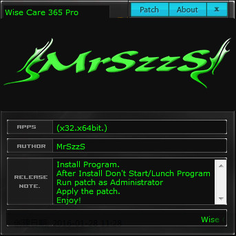 wise care 365 pro注冊(cè)機(jī) 完美激活版 0