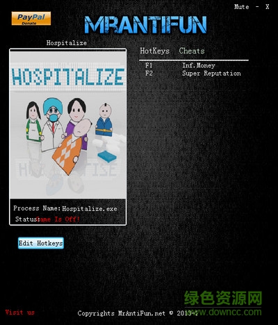 病院管理者二項(xiàng)修改器 v0.103  官方版 0