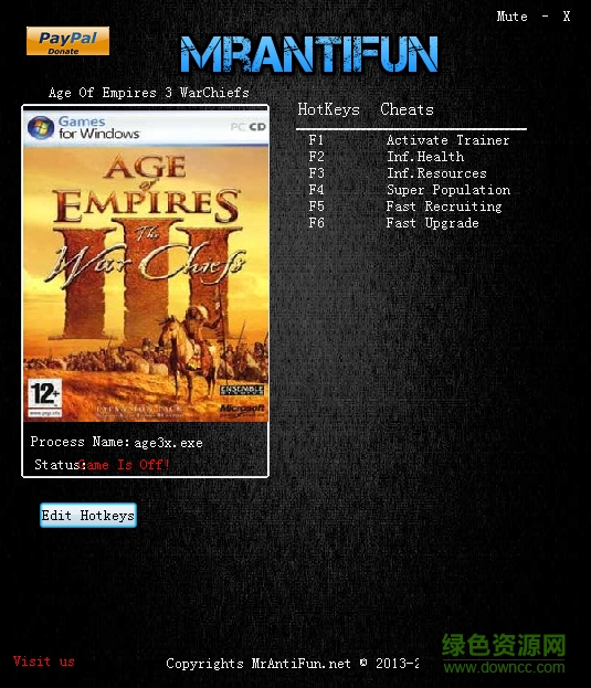 帝國時(shí)代3酋長(zhǎng)多功能修改器 v3.0 最新版 0