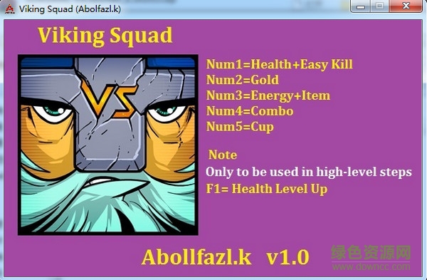 維京小隊(duì)五項(xiàng)修改器 v1.0  綠色版 0