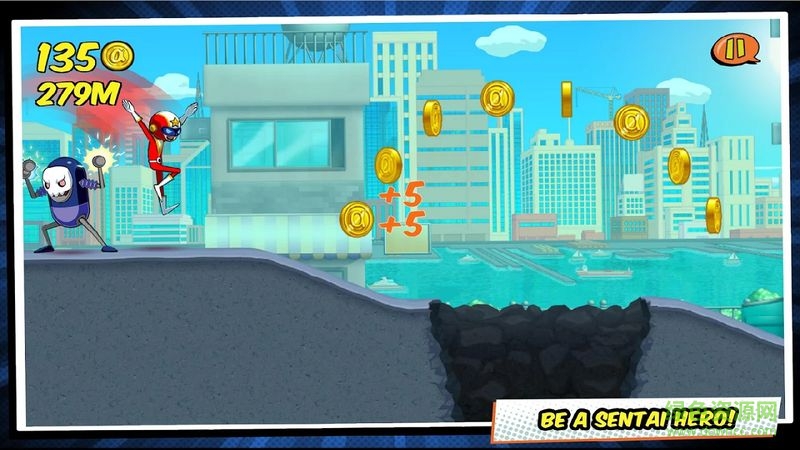 超級戰(zhàn)隊跑跑跑修改版 v1.16.1 安卓無限水晶版 1