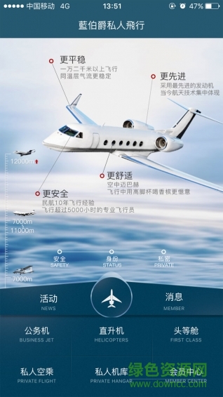 藍(lán)伯爵私人飛行0