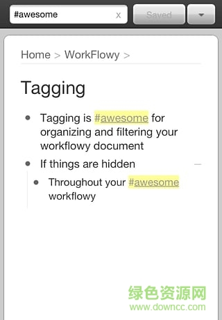 workflowyiPhone版 v1.6 ios越獄版 1