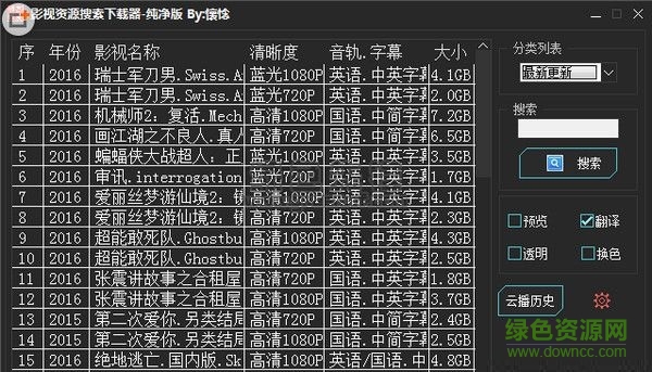 懷惗影視資源搜索下載器 V3.4 綠色純凈版 0