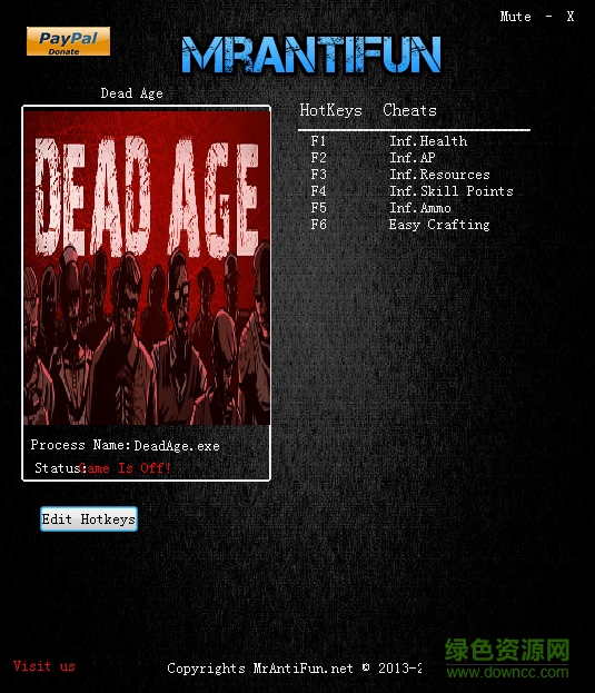 喪尸紀(jì)元六項(xiàng)修改器 v1.0 綠色通用版 0