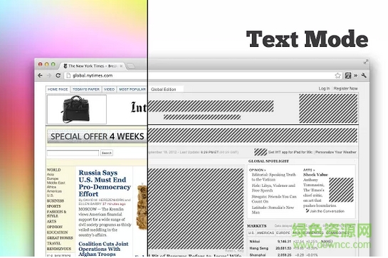 谷歌Google Chrome Text Mode插件 v1.0 官方版 0