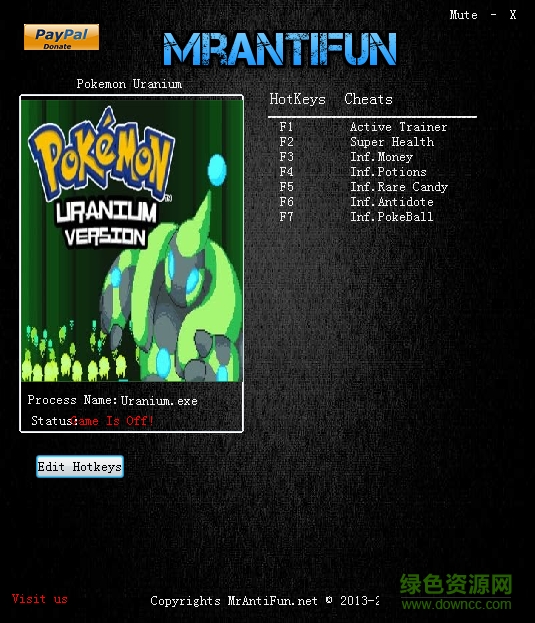 口袋妖怪綠鈾六項修改器 v1.0 綠色版 0