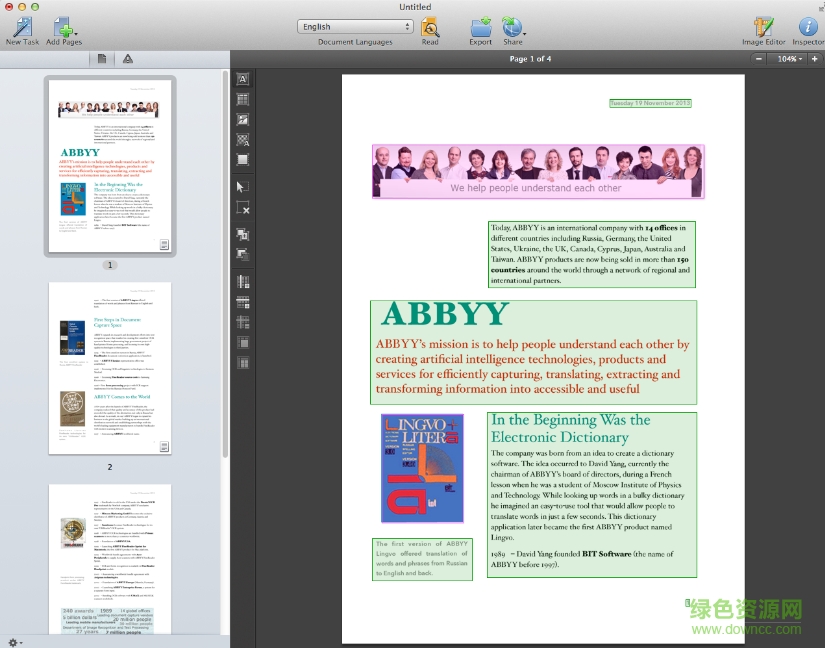 泰比 (ABBYY) FineReader Pro for Mac v2017 蘋果電腦版 0