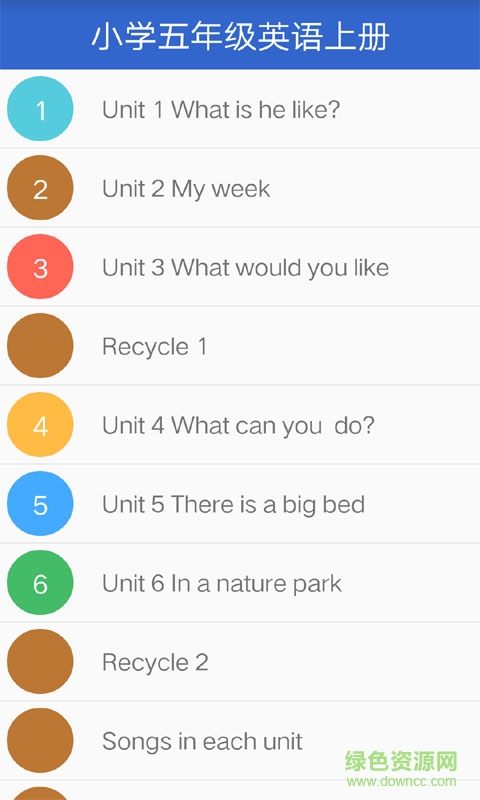 人教PEP英語(yǔ)五年級(jí)上冊(cè)