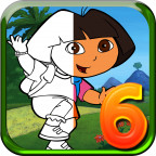 愛探險(xiǎn)的朵拉填色