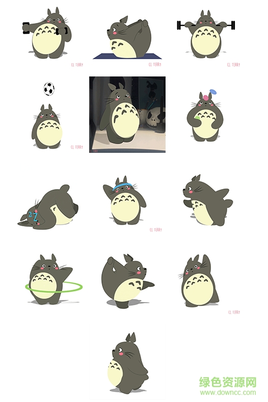 宮崎駿龍貓qq表情包  0