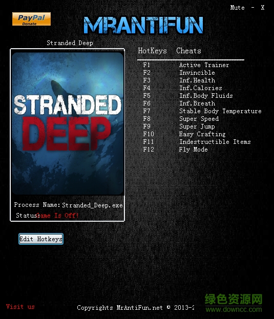 荒島求生十一項(xiàng)修改器 v0.22 綠色免費(fèi)版 0